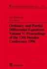 Image for Ordinary and Partial Differential Equations,Volume V : Proceedings of the 13th Dundee Conference 1996