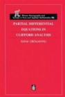 Image for Partial Differential Equations in Clifford Analysis
