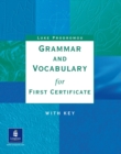 Image for Grammar &amp; Vocabulary for First Certificate With Key