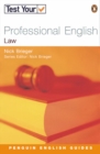 Image for Test your professional English: Law : Test Your Professional English Law Law