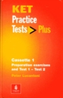 Image for KET Practice Tests Plus Cassette 1-2