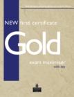 Image for New First Certificate Gold Exam Maximiser with Key for Pack