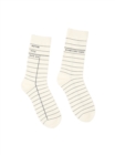 Image for Library Card (White) Socks - Large