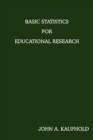 Image for Basic Statistics For Educational Research