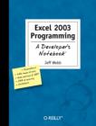 Image for Excel 2003 programming  : a developer&#39;s notebook