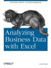 Image for Analyzing business data with Excel