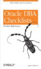 Image for Oracle DBA checklists: pocket reference.