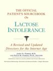 Image for The Official Patient&#39;s Sourcebook on Lactose Intolerance : A Revised and Updated Directory for the Internet Age