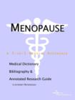 Image for Menopause - A Medical Dictionary, Bibliography, and Annotated Research Guide to Internet References