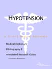 Image for Hypotension - A Medical Dictionary, Bibliography, and Annotated Research Guide to Internet References