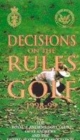 Image for Decisions on the rules of golf, 1998-99