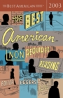 Image for The Best American Nonrequired Reading 2003