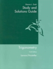 Image for Study and Solutions Guide for Larson/Hostetler S Trigonometry, 6th