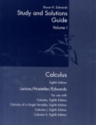 Image for Student Study and Solutions Guide, Volume 1 for Larson/Hostetler/Edwards&#39; Calculus, 8th