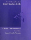 Image for Student Solutions Guide for Larson/Hostetler/Edwards Calculus I with Precalculus: A One-Year Course, 2nd