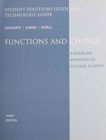 Image for Student Solutions Manual with Keystroke Guide for Crauder/Evans/Noell S Functions and Change: A Modeling Approach to College Algebra, 3rd