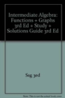 Image for Larson Intermediate Algebra : Functions and Graphs 3rd Edition Plus Study and Solutions Guide 3rd Edition