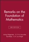 Image for Remarks on the Foundation of Mathematics