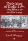 Image for Making of English Law: King Alfred to the Twelfth Century Volume I