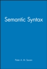 Image for Semantic Syntax
