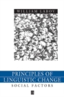Image for Principles of Linguistic Change, Volume 2 : Social Factors