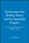 Image for Government and Binding Theory and the Minimalist Program