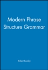 Image for Modern Phrase Structure Grammar