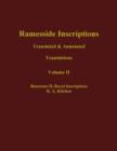 Image for Ramesside Inscriptions : Translated and Annotated, Translations Ramesses II, Royal Inscriptions
