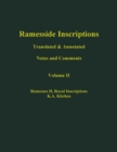 Image for Ramesside Inscriptions, Ramesses II: Royal Inscriptions