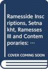 Image for Ramesside Inscriptions : Notes and Comments Setnakht, Ramesses III and Contemporaries