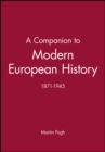 Image for A companion to modern European history 1871-1945