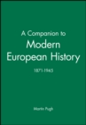 Image for A Companion to Modern European History