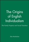 Image for The Origins of English Individualism : The Family Property and Social Transition