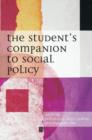 Image for The Student&#39;s Companion to Social Policy