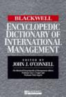 Image for The Blackwell Encyclopedic Dictionary of International Management