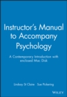Image for Instructor&#39;s Manual to Accompany Psychology : A Contemporary Introduction with enclosed Mac Disk