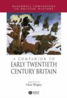 Image for A Companion to Early Twentieth-century Britain