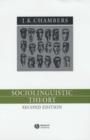 Image for Sociolinguistic Theory