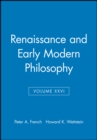 Image for Renaissance and Early Modern Philosophy, Volume XXVI