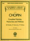 Image for Complete preludes, nocturnes and waltzes  : for piano