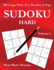 Image for Sudoku Hard : 300 Large Print Two Puzzles A Page