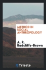 Image for Method in Social Anthropology; Selected Essays