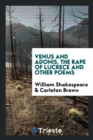 Image for Venus and Adonis, the Rape of Lucrece and Other Poems. Edited by Carleton Brown