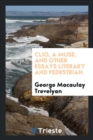 Image for Clio, a Muse, and Other Essays Literary and Pedestrian