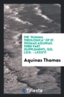 Image for The Summa Theologica of St. Thomas Aquinas