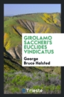 Image for Girolamo Saccheri&#39;s Euclides Vindicatus