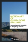 Image for Dictionary of Quotations (Italian)