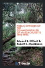 Image for Public Officers of the Commonwealth of Massachusetts 1993-1994