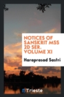 Image for Notices of Sanskrit Mss 2D Ser. Volume XI