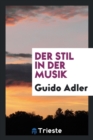 Image for Der Stil in Der Musik